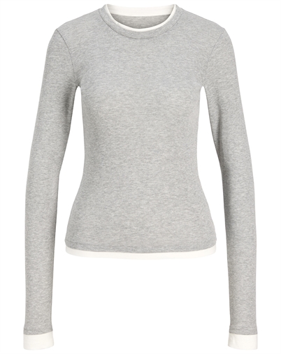 JJXX - JXHenna Contrast Tee - Light Grey Melange